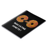 Man isst Donuts ! Notizbuch Notizblock (Linke Seite)