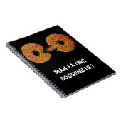 Man isst Donuts ! Notizbuch Notizblock (Rechte Seite)