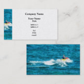 Man Jet Skiing - Platinum Visitenkarte (Vorne/Hinten)
