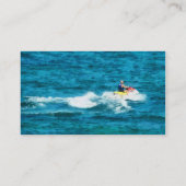 Man Jet Skiing - Platinum Visitenkarte (Rückseite)