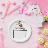 Man Jumping Hurdles Athletics Paper Teller (Party)