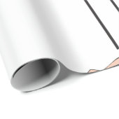 Man Jumping Hurdles Athletics Wrapping Paper Geschenkpapier (Rolleneckpunkt)