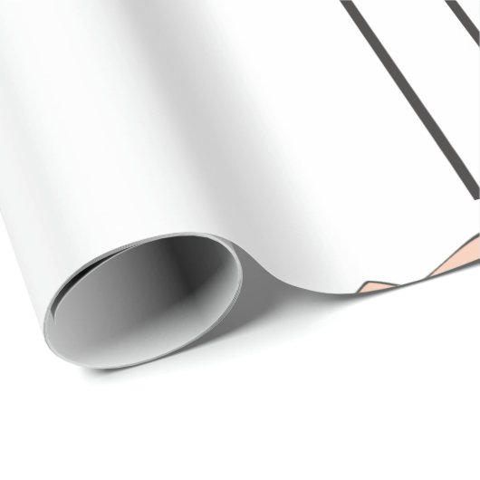 Man Jumping Hurdles Athletics Wrapping Paper Geschenkpapier (Rolleneckpunkt)