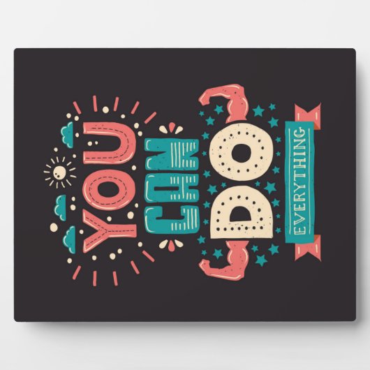 Man kann alles farbenfroh machen fotoplatte (Vorderseite)