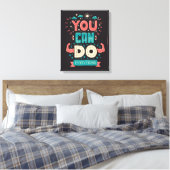 Man kann alles farbenfroh machen leinwanddruck (Insitu (Schlafzimmer))