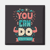 Man kann alles farbenfroh machen magnet (Vorne)