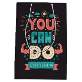 Man kann alles farbenfroh machen mittlere geschenktüte (Rückseite)