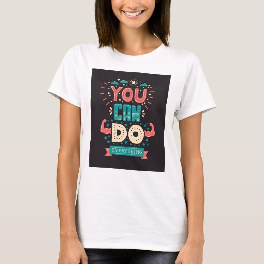 Man kann alles farbenfroh machen T-Shirt (Vorderseite)