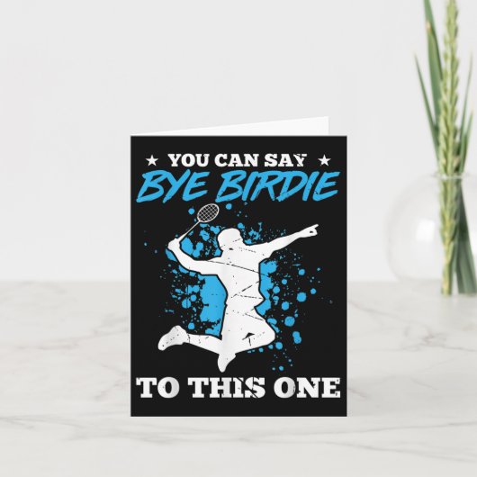 Man kann Birdie diesem Badminton-Playa beipflichte Karte (Vorderseite)