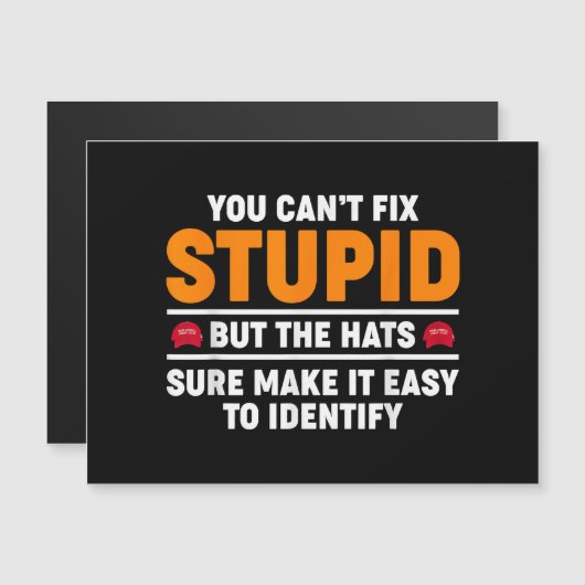 Man kann den Dummkopf nicht reparieren, aber die H Magnetkarte (Vorne/Hinten)