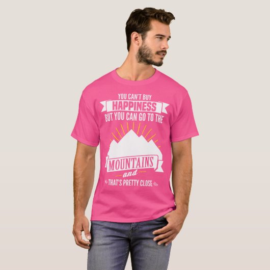 Man kann die Berge im Freien Wandern Natur T-Shirt (Vorne ganz)