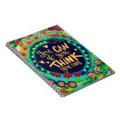 Man kann die Inspirivität farbenfroh fördern Notizblock (Rechte Seite)