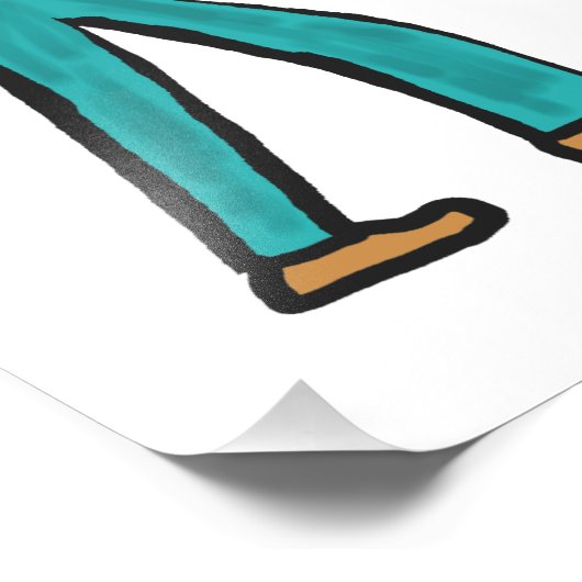 Man kann ein Pferd zum Wasser führen Fotodruck (Ecke)