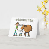 Man kann ein Pferd zum Wasser führen Karte (Gelbe Blume)