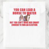 Man kann ein Pferd zum Wasser führen Rechteckiger Aufkleber (Tasche)