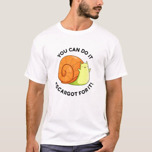 Man kann es als Escargot für einen sonnigen Schnec T-Shirt (Vorderseite)