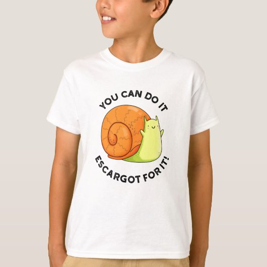 Man kann es als Escargot für einen sonnigen Schnec T-Shirt (Vorderseite)