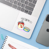 Man kann es in einem sonnigen Dosenküchlein machen Aufkleber (Laptop mit iPhone)