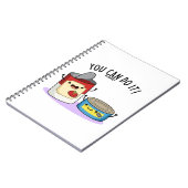 Man kann es in einem sonnigen Dosenküchlein machen Notizblock (Linke Seite)