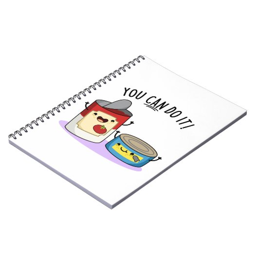 Man kann es in einem sonnigen Dosenküchlein machen Notizblock (Linke Seite)