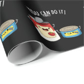 Man kann es lustig konservierte Lebensmittel mache Geschenkpapier (Rolleneckpunkt)