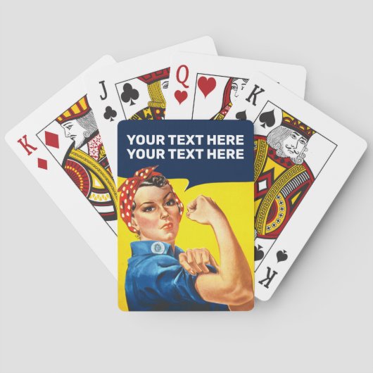 Man kann es rosie machen spielkarten (Rückseite)