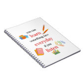 Man kann etwas Neues lernen, wenn man zuhört Notizblock (Rechte Seite)