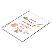 Man kann etwas Neues lernen, wenn man zuhört Notizblock (Linke Seite)