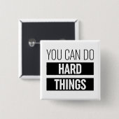 Man kann harte Dinge tun Button (Vorne & Hinten)