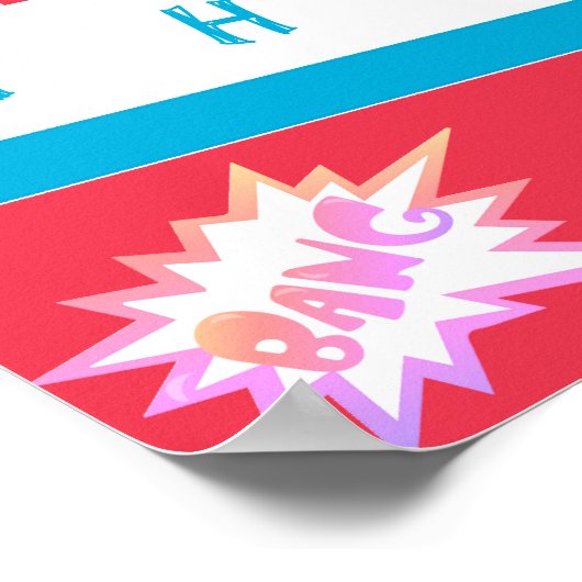 Man kann harte Dinge tun Mädchen Superheld motivie Poster (Ecke)