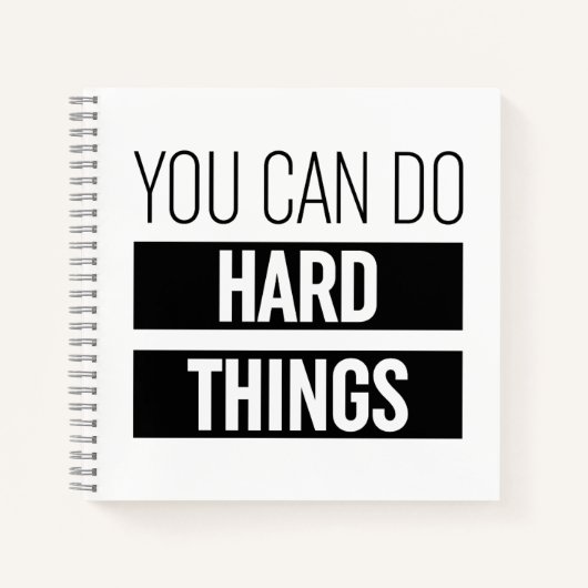 Man kann harte Dinge tun Notizblock (Vorderseite)