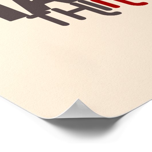 man kann harte Dinge tun Poster (Ecke)