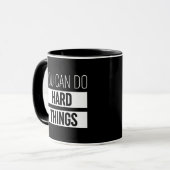 Man kann harte Dinge tun Tasse (Vorderseite Links)