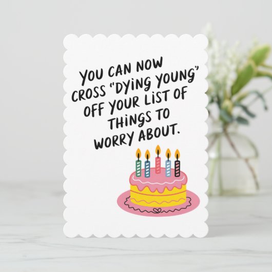 Man kann jetzt junges, sonniges Alter überwinden Einladung (Stehend Vorderseite)