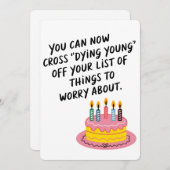 Man kann jetzt junges, sonniges Alter überwinden Einladung (Vorne/Hinten)