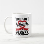 Man kann kein gesundes Herz schlagen Kaffeetasse (Links)
