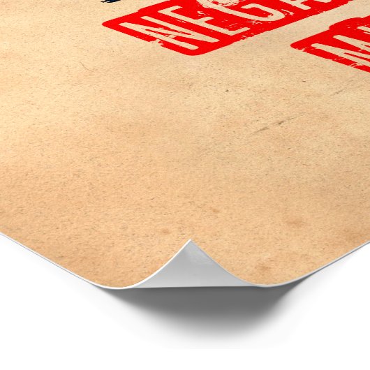 Man kann kein positives Leben mit negativem Geist Poster (Ecke)