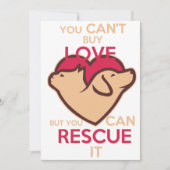 Man kann keine Liebe kaufen, aber man kann sie ret Einladung (Vorderseite)