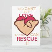 Man kann keine Liebe kaufen, aber man kann sie ret Einladung (Stehend Vorderseite)