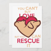 Man kann keine Liebe kaufen, aber man kann sie ret Einladung (Vorne/Hinten)