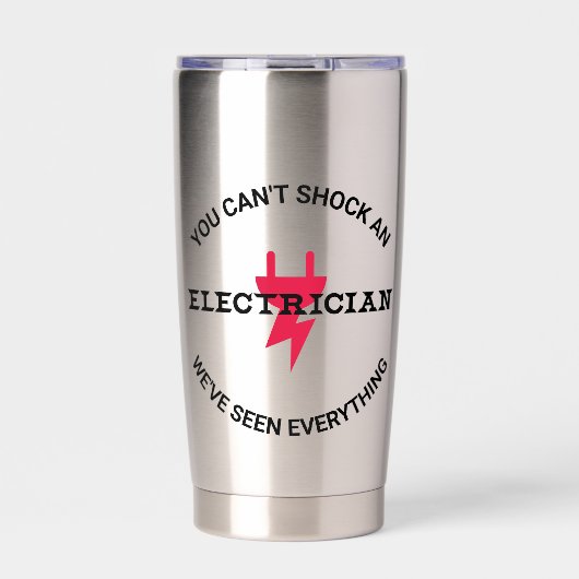 Man kann keinen Elektriker schockieren Thermobecher (Vorderseite)