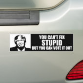 Man kann keinen stupiden Funny Anti-Trump reparier Autoaufkleber (Auf Auto)