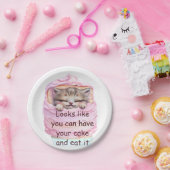 Man kann Kuchen und essen Pappteller (Party)