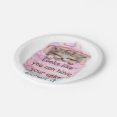 Man kann Kuchen und essen Pappteller (Schrägansicht)