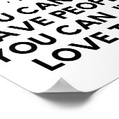 Man kann Menschen nicht einfach nur Liebe gerettet Poster (Ecke)