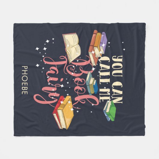 Man kann mich Buchhörer nennen Fleecedecke (Vorderseite (Horizontal))