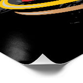 Man kann nicht alle glücklich machen: Funny Pizza Poster (Ecke)