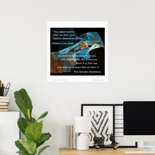 Man kann nicht empfangen, was man nicht gibt. poster (Heimbüro)