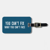 Man kann nicht reparieren, was man nicht sehen kan gepäckanhänger (Vorderseite horizontal)