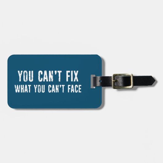 Man kann nicht reparieren, was man nicht sehen kan gepäckanhänger (Vorderseite horizontal)